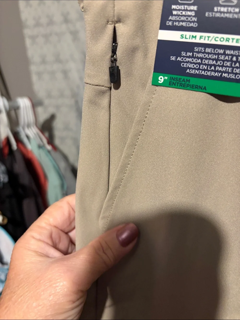 Chaps Men’s Hybrid Shorts - Beige/Tan - Picture 3 of 8